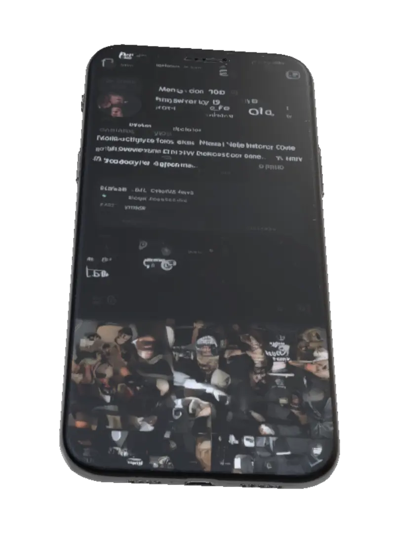Instagram on mobile - Smartphone 3D model, vytvořený pomocí AI