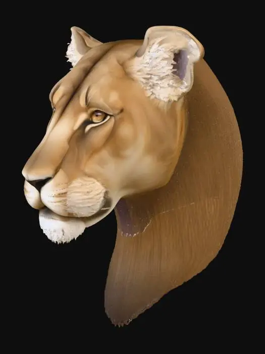 3D model for Majestic Feline Profile