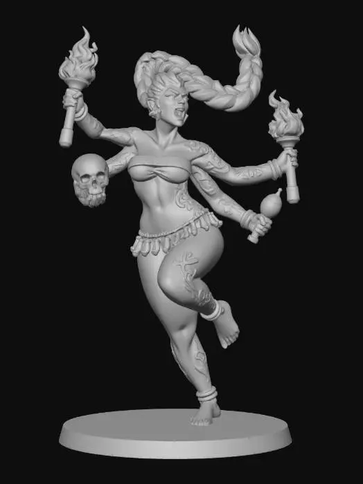 3D model for Flamebound Amazon