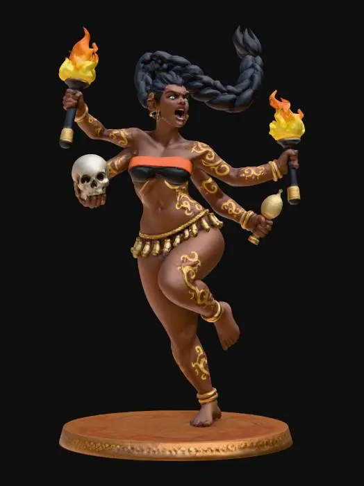 3D model for Flamebound Amazon