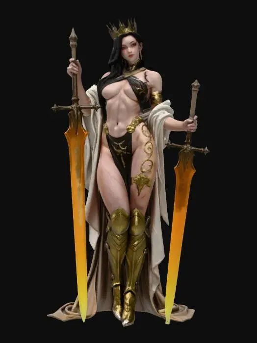 3D model for Flamebound Queen