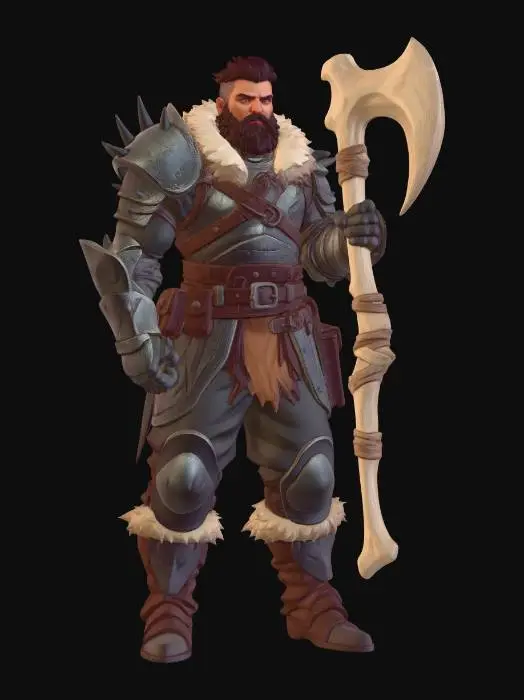 3D model for Mountain Druid Warrior