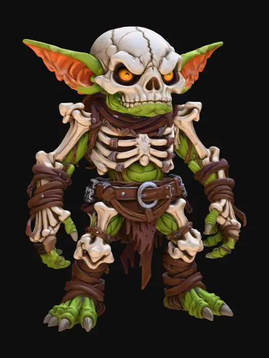 3D model for The Bone Collector Goblin