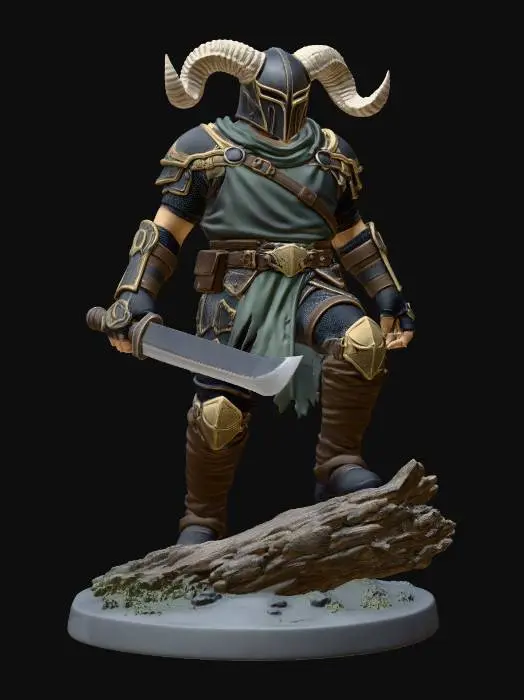 3D model for Ram-Horned Knight