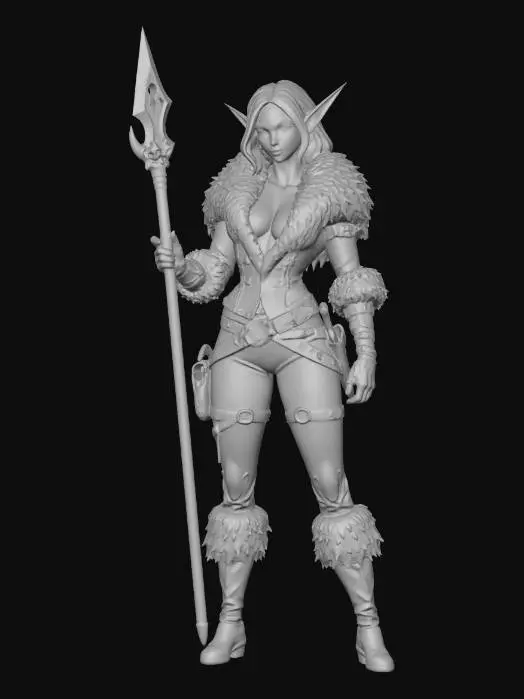 3D model for Frost Elf Huntress