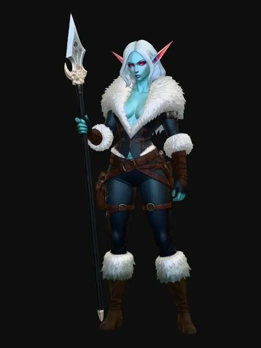 3D model for Frost Elf Huntress