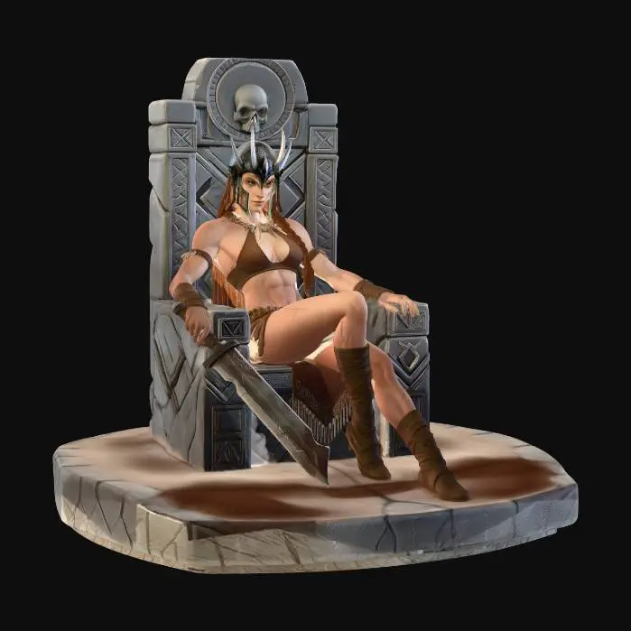 3D model for Queen of the Skull Throne