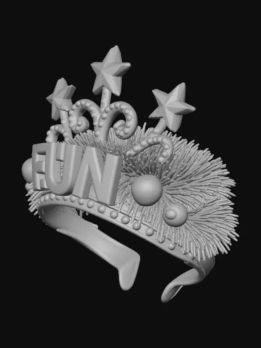 3D model for Festive Fun Headband, #Christmas2025#