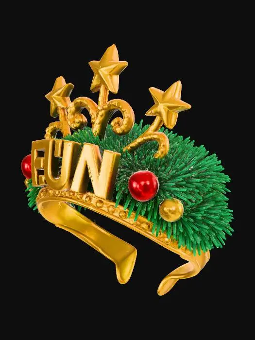 3D model for Festive Fun Headband, #Christmas2025#