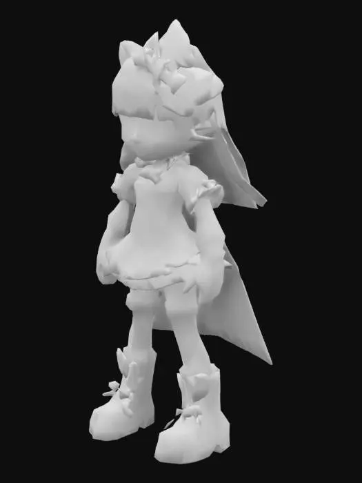 3D model for Hello kitty gothic girlfriend