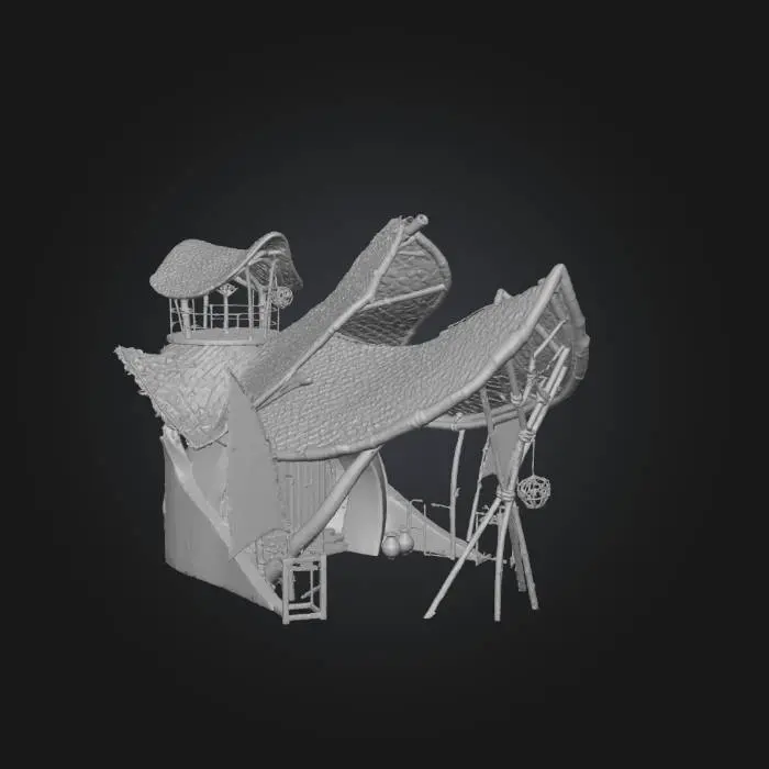 3D model for Bamboo Hut Design