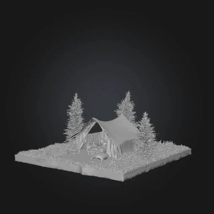3D model for Cozy Campsite Oasis