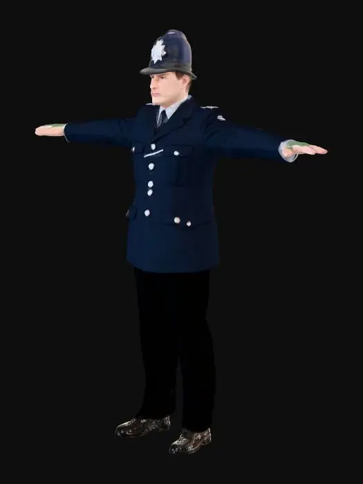 3D model for Constable in Uniform