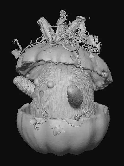 3D model for Pumpkin Peekaboo, #Halloween2025#