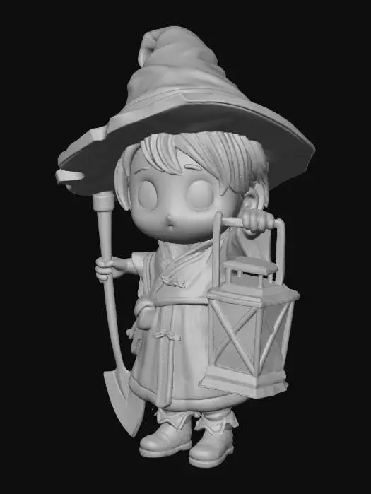3D model for Lantern Guardian, #Halloween2025#