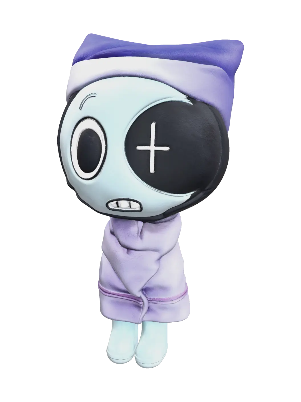 Stylized Astro Dandys World 3D model, vytvořený pomocí AI