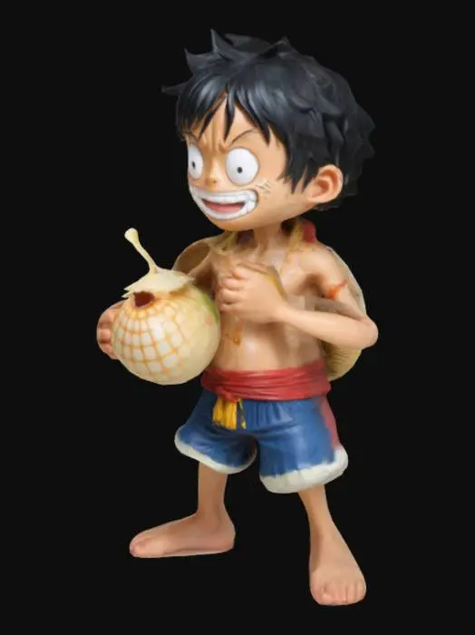 3D model for luffy eats gomu gomu no mi 