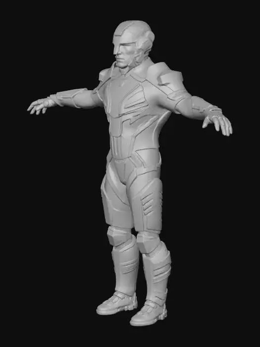 3D model for Futuristic Exosuit Design_TRON