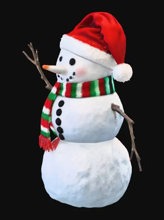 3D model for Cheerful Snowman.