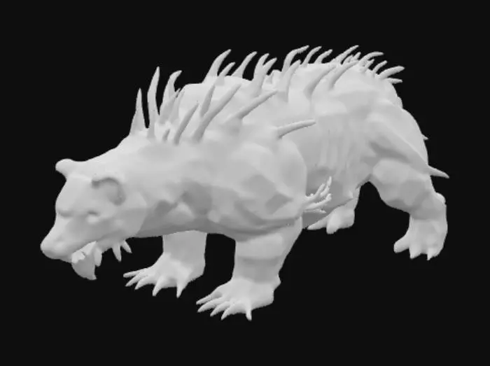 3D model for Spiked Direbear