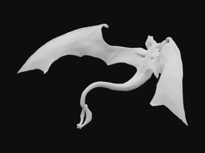 3D model for Bat Creature Illustration
