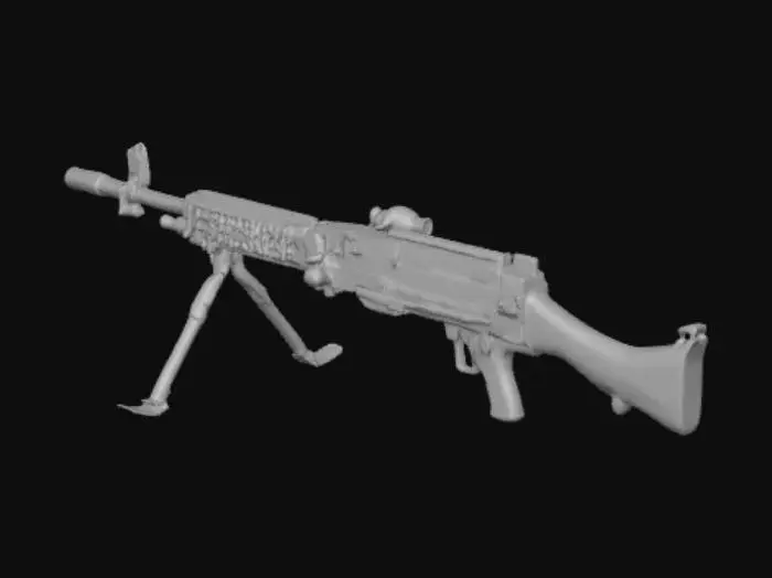 3D model for Machine Gun Display