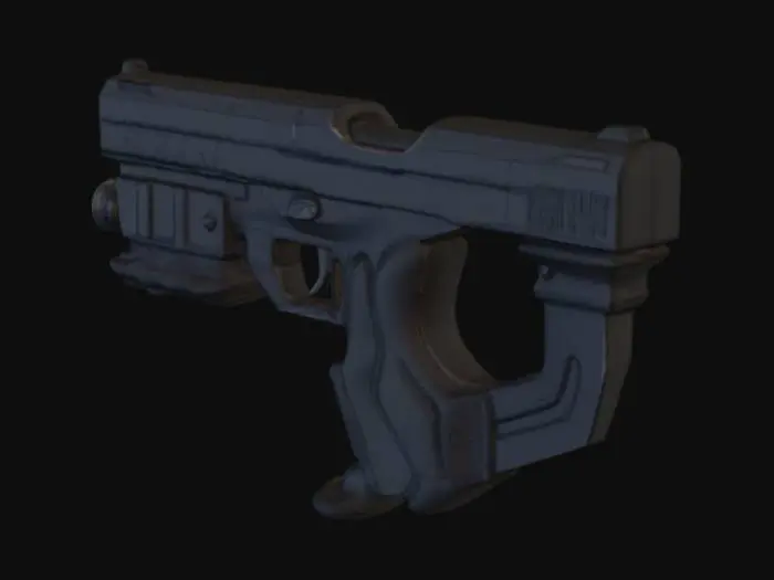3D model for Futuristic Handgun
