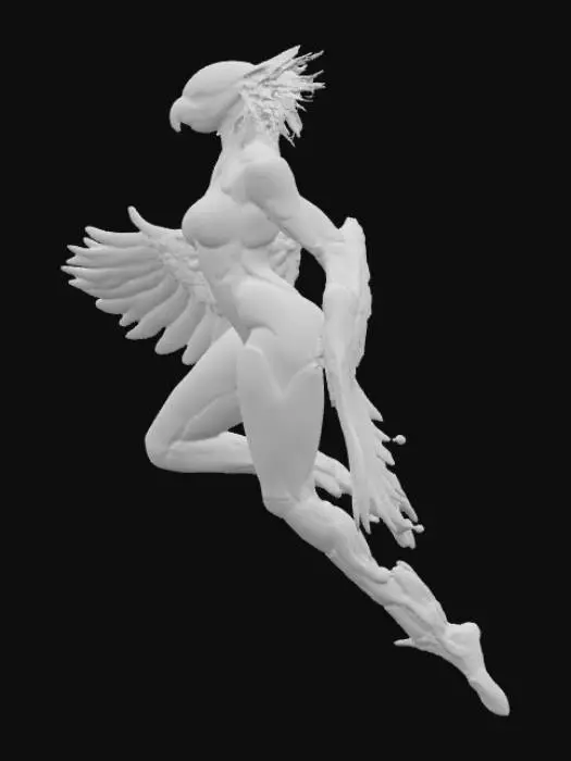3D model for Cyber Avian Guardian