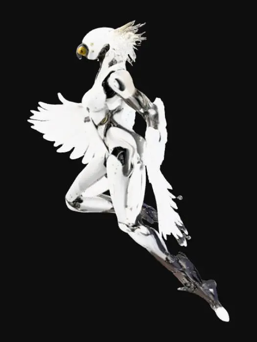 3D model for Cyber Avian Guardian