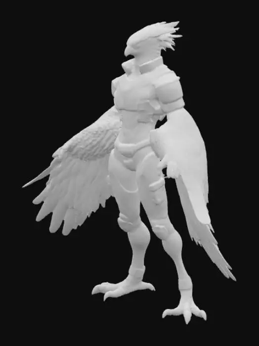 3D model for Avian Mech Warrior