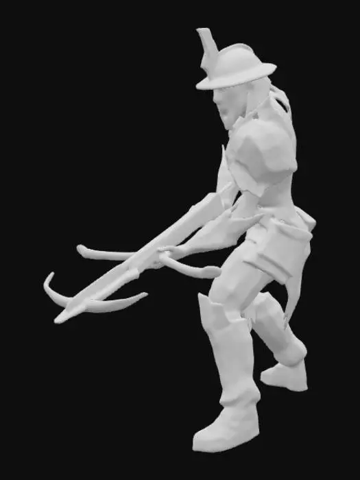 3D model for Dark Armored Crossbowman