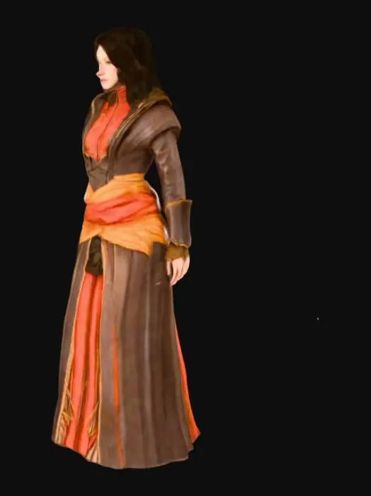 3D model for Mysterious Sorceress Attire