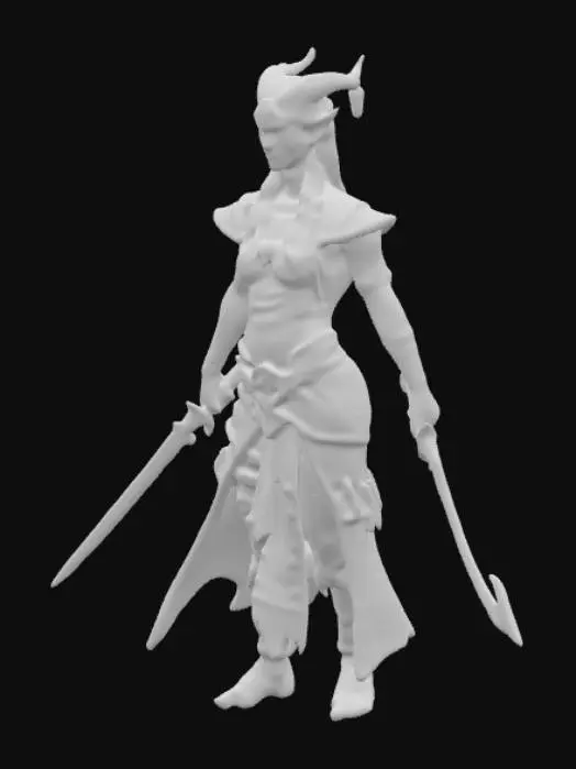 3D model for Mystical Warrior