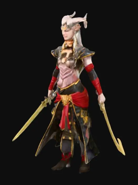 3D model for Mystical Warrior