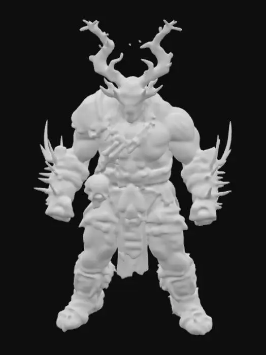 3D model for Mighty Horned Warrior
