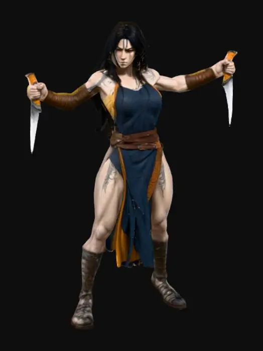 3D model for Warrior of Shadows