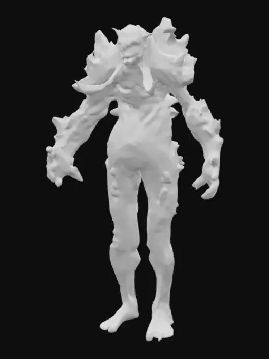 3D model for Crimson Rock Golem
