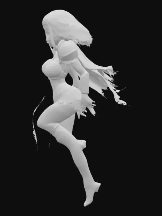3D model for Warrior Elf Fantasy