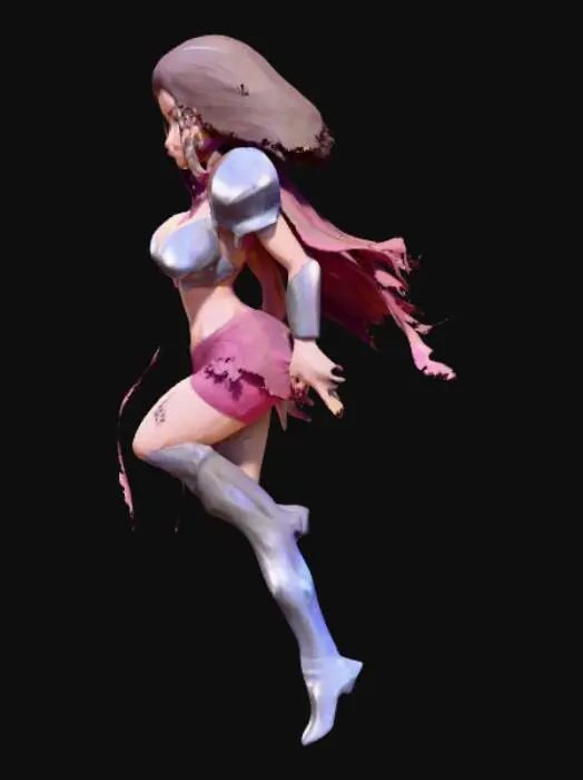 3D model for Warrior Elf Fantasy