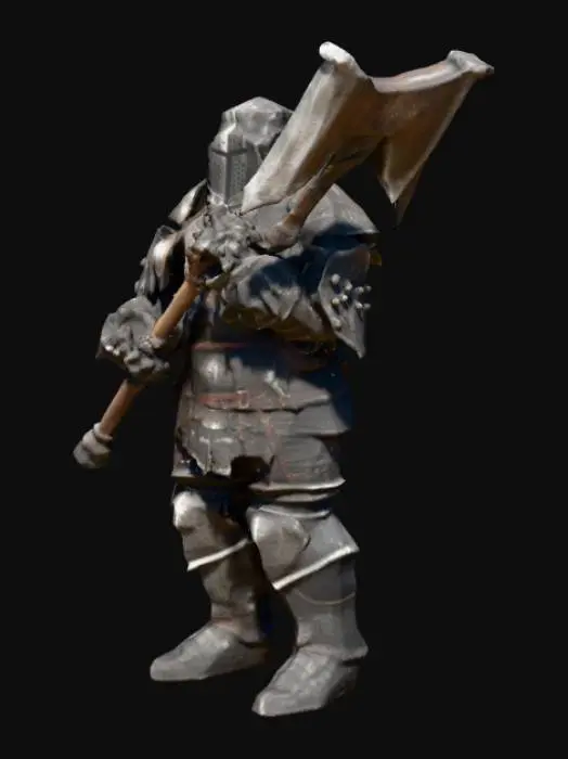 3D model for Dark Armored Warrior