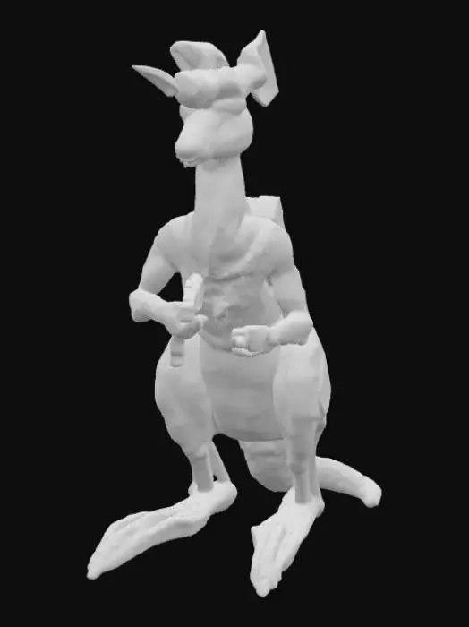 3D model for Cyber Kangaroo Commando