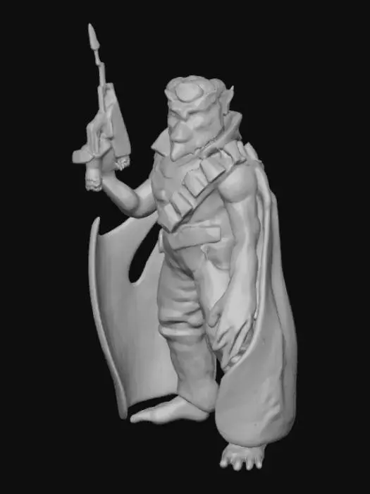 3D model for Space Monkey Warrior