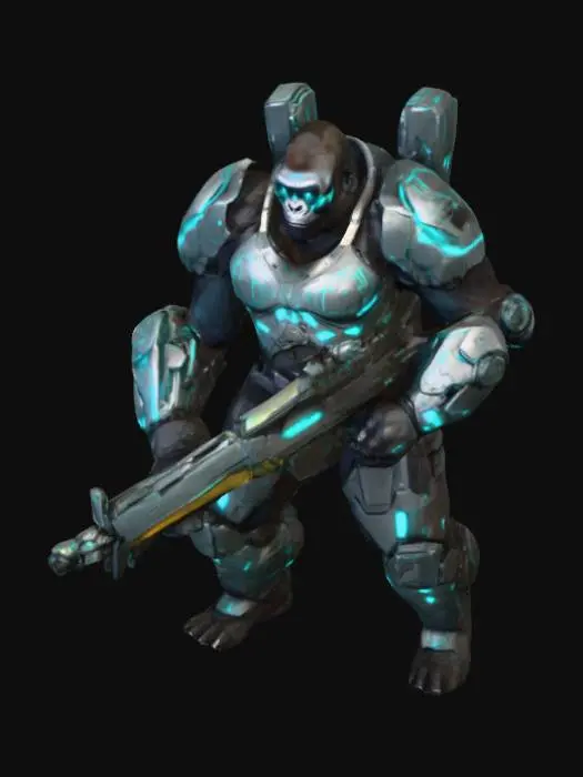 3D model for Techno-Ape Warrior