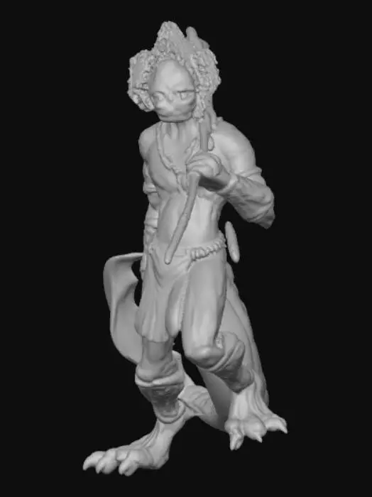 3D model for Lizard Warrior