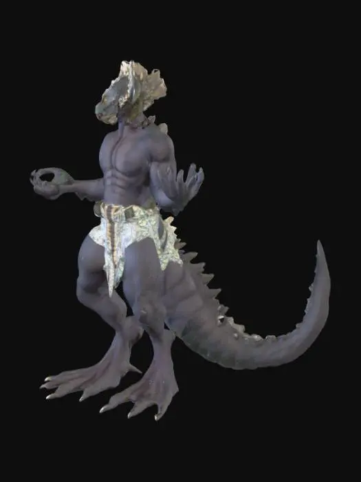 3D model for Lizard Warrior