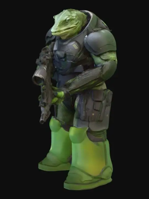 3D model for Lizard Commando Elite