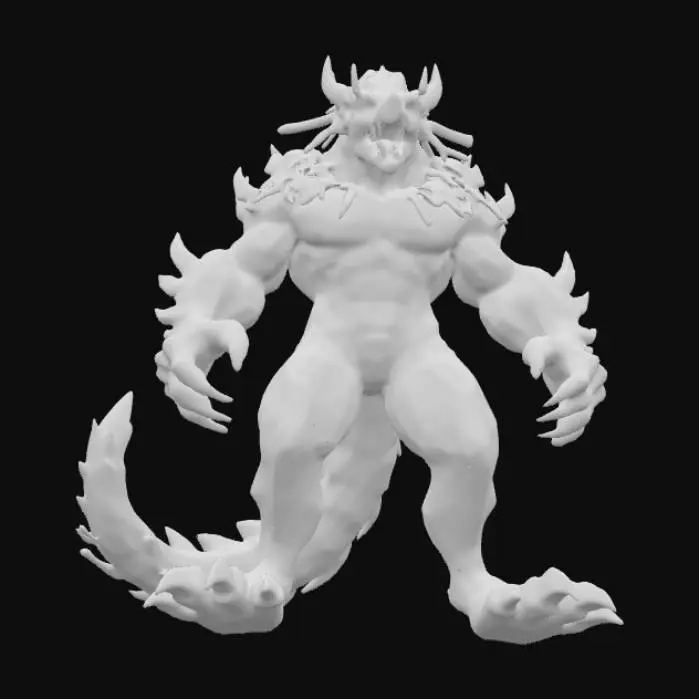 3D model for Crimson Spiked Beast