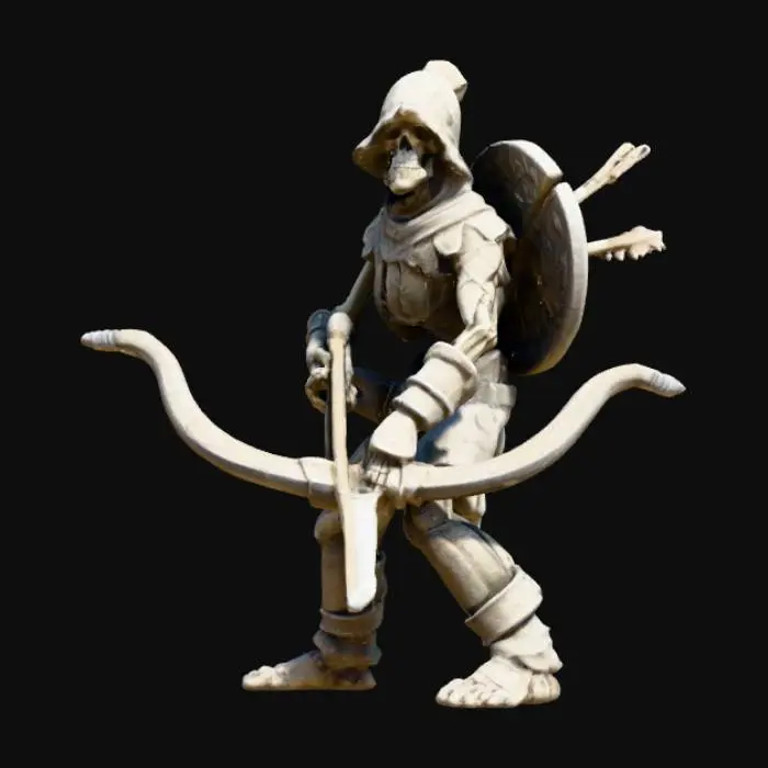 3D model for Undead Archer Warrior