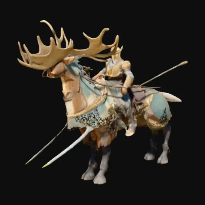 3D model for Stag Rider in the Mist