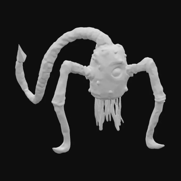 3D model for Mechanical Tentacle Creature